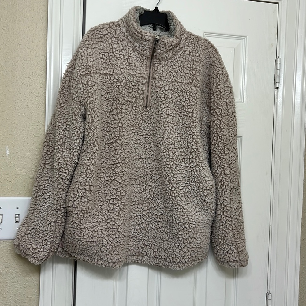 jacket, small size, taupe color